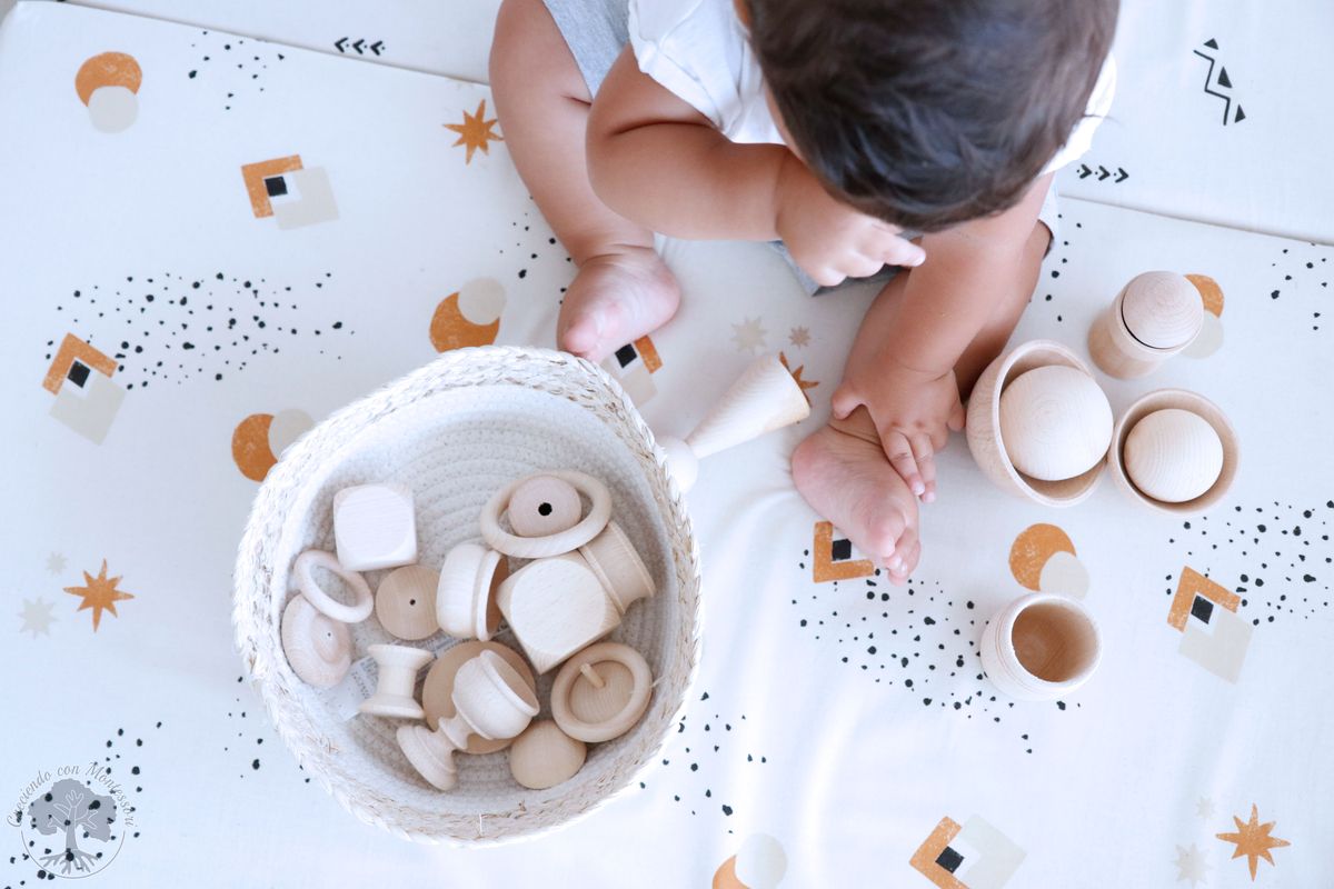 Juguetes Montessori de madera 6 en 1 para niños de 1+ año de edad juego de  golpe