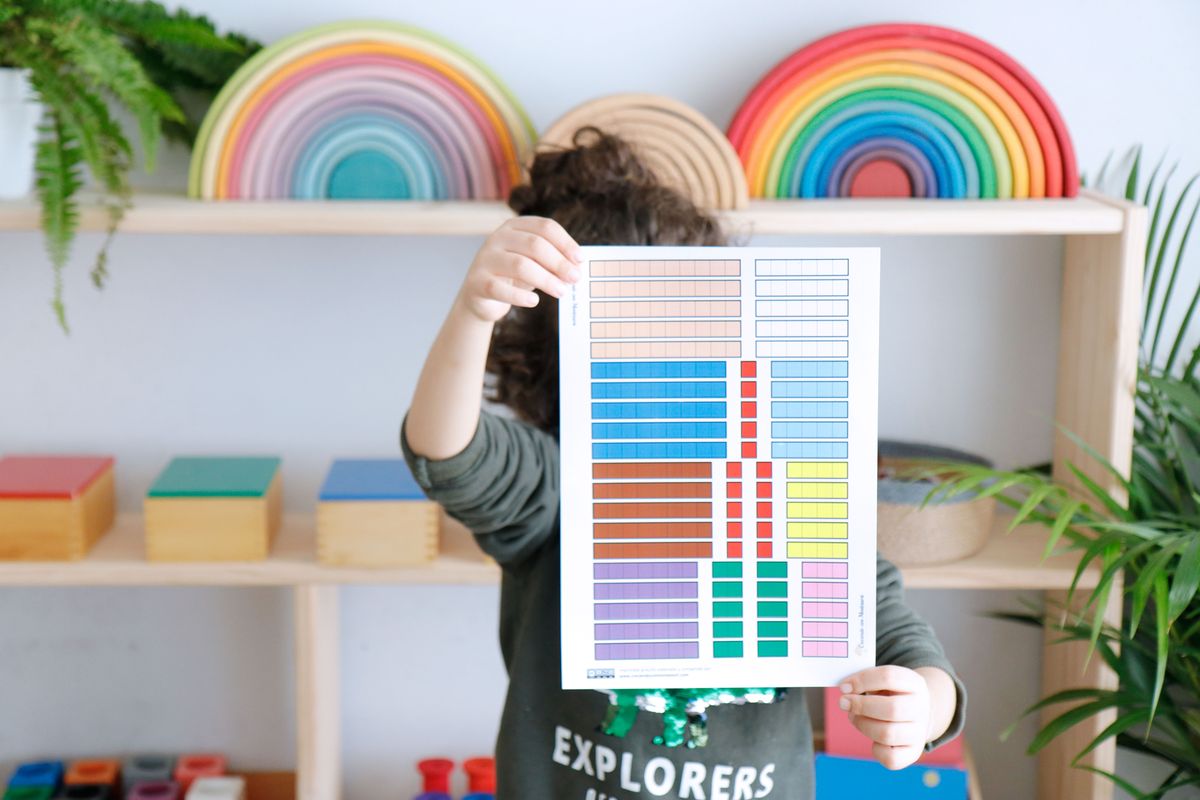 Imprimible Gratis – Regletas Montessori y Cuisenaire – Creciendo Con  Montessori