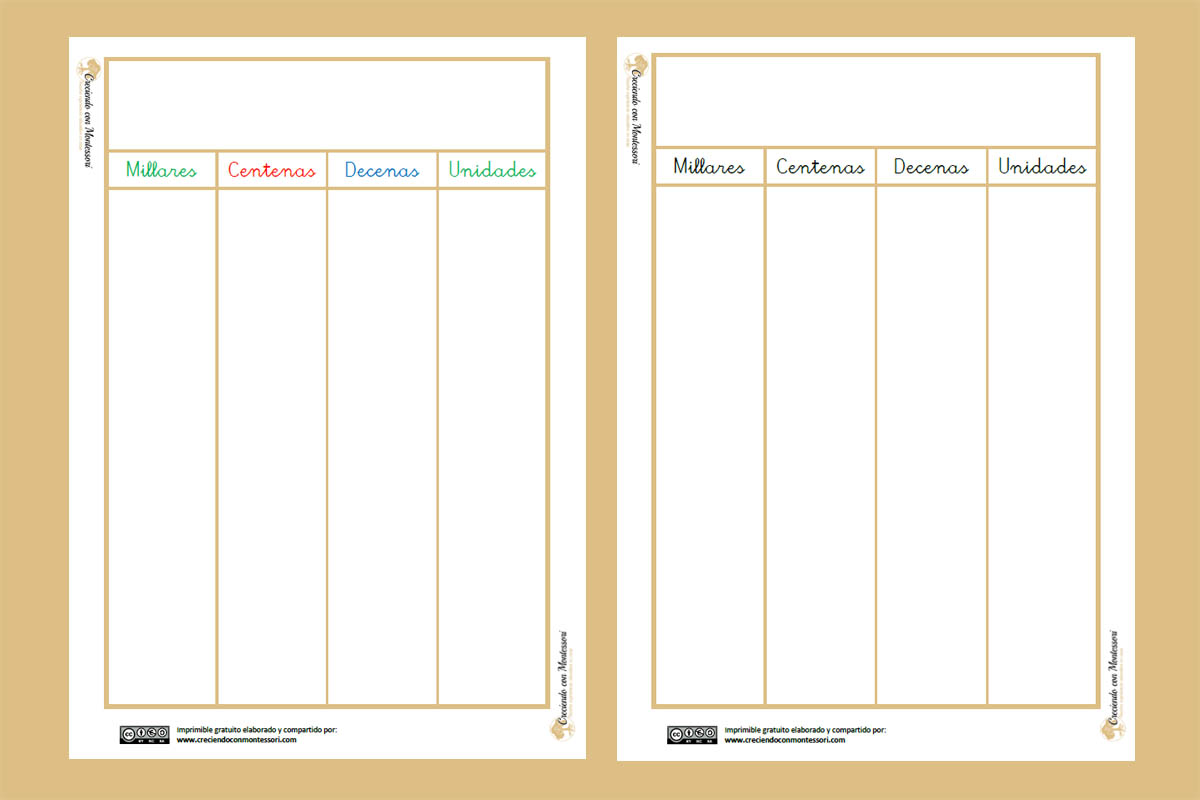 Imprimible Gratis – Regletas Montessori y Cuisenaire – Creciendo Con  Montessori