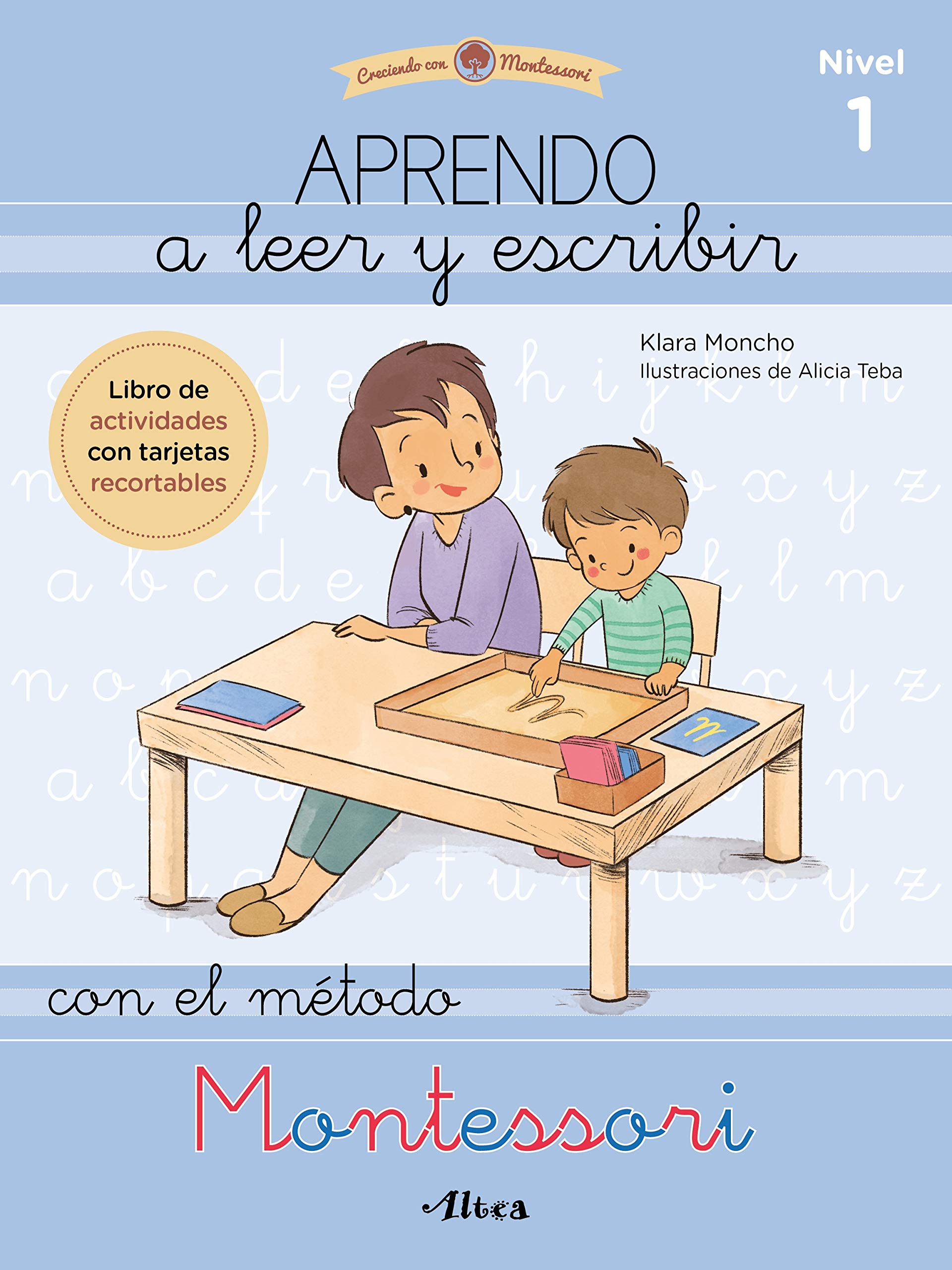 Aprender a Escribir con el Método Montessori: Libro de actividades  Montessori +3 años - Libro de actividades para niños - Aprender a repasar  letras y (Paperback)