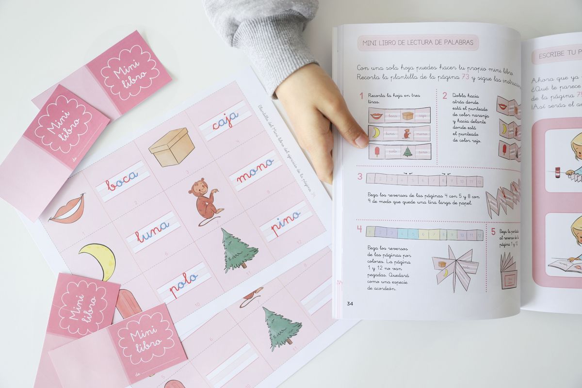 Lenguaje Montessori. Imprimible para crear tus propios Mini Libros