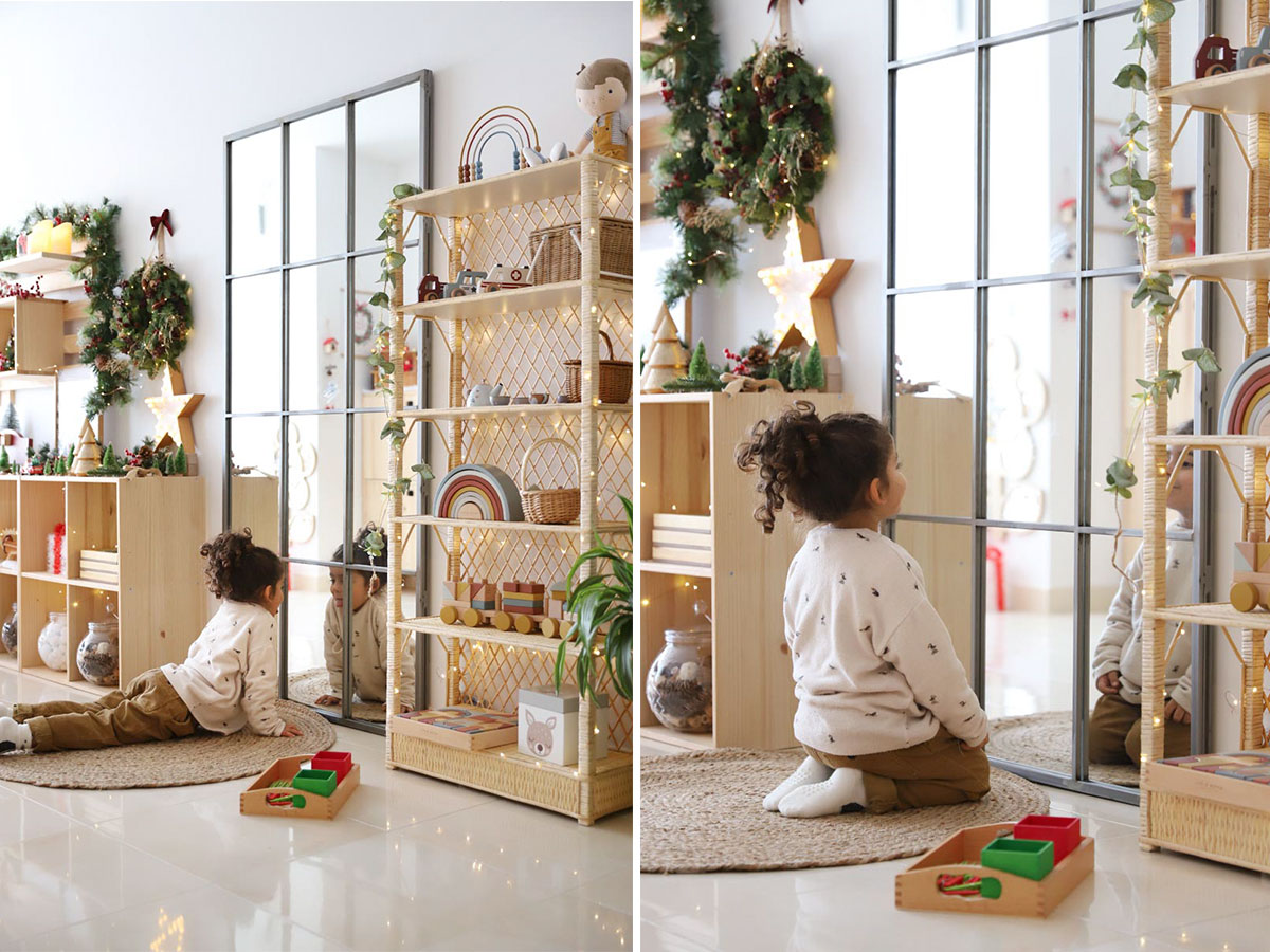 La importancia de los espejos en el ambiente preparado Montessori –  Creciendo Con Montessori